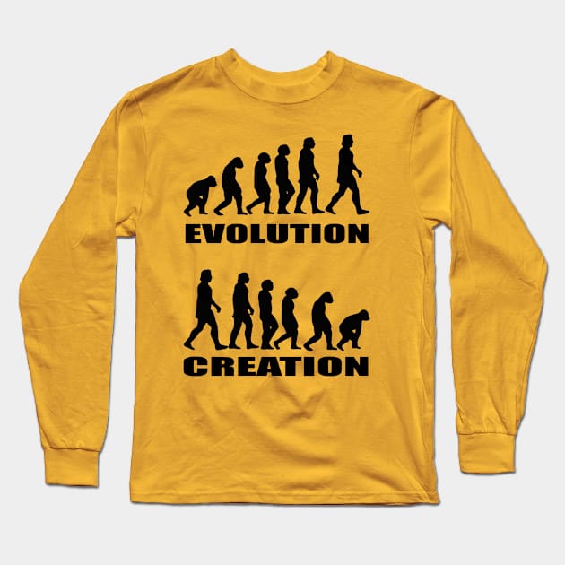 Evolution Creation Long Sleeve T-Shirt by oldtee